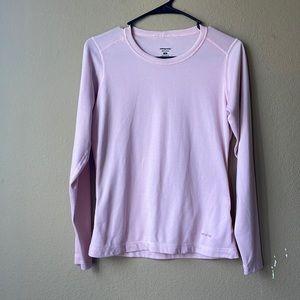 Patagonia Capilene Pink Long Sleeve Base Layer Crew Neck Small Women’s Top
